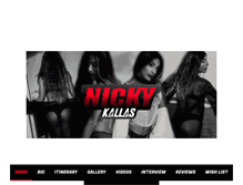 Tablet Screenshot of nickykallas.com